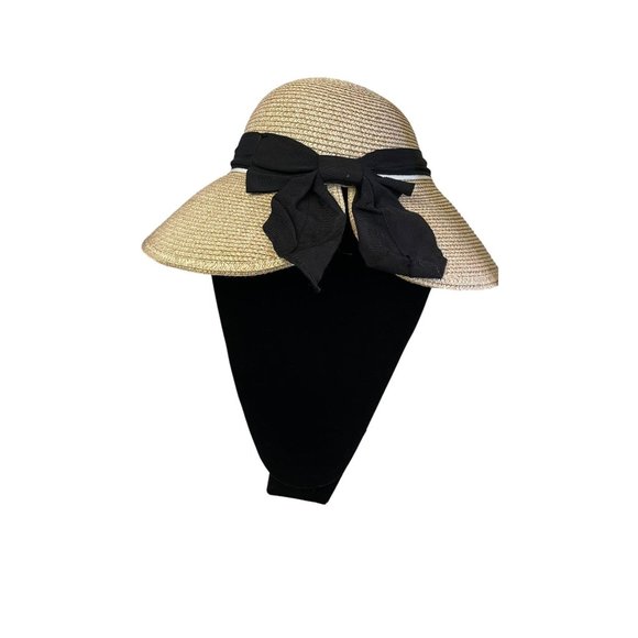Vintage Comhats Womens Foldable Wide Brim Floppy Summer Sun Beach Straw Hat 1996 main image 7